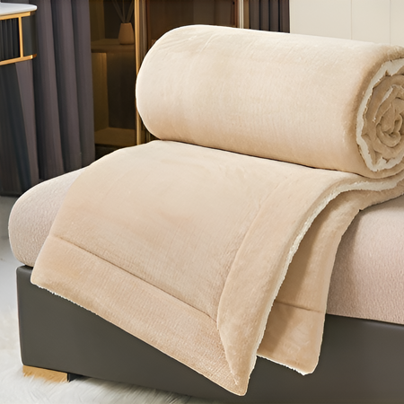 겨울에 적합한 두꺼운 코랄 플리스 브랜킷