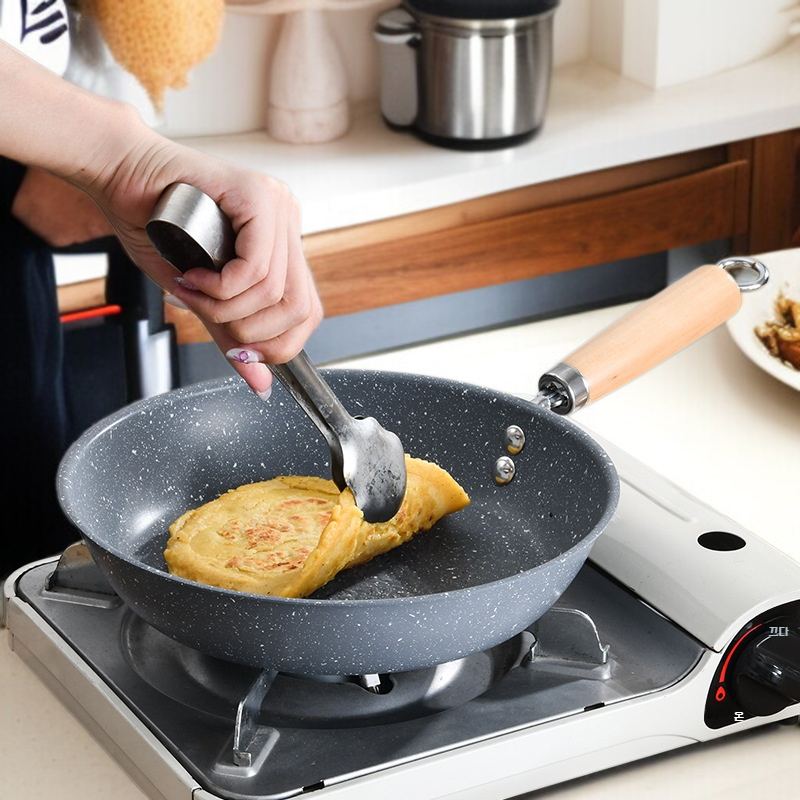 가정용 맥반석 프라이팬 스테이크 계란후라이팬 끈적임없음팬