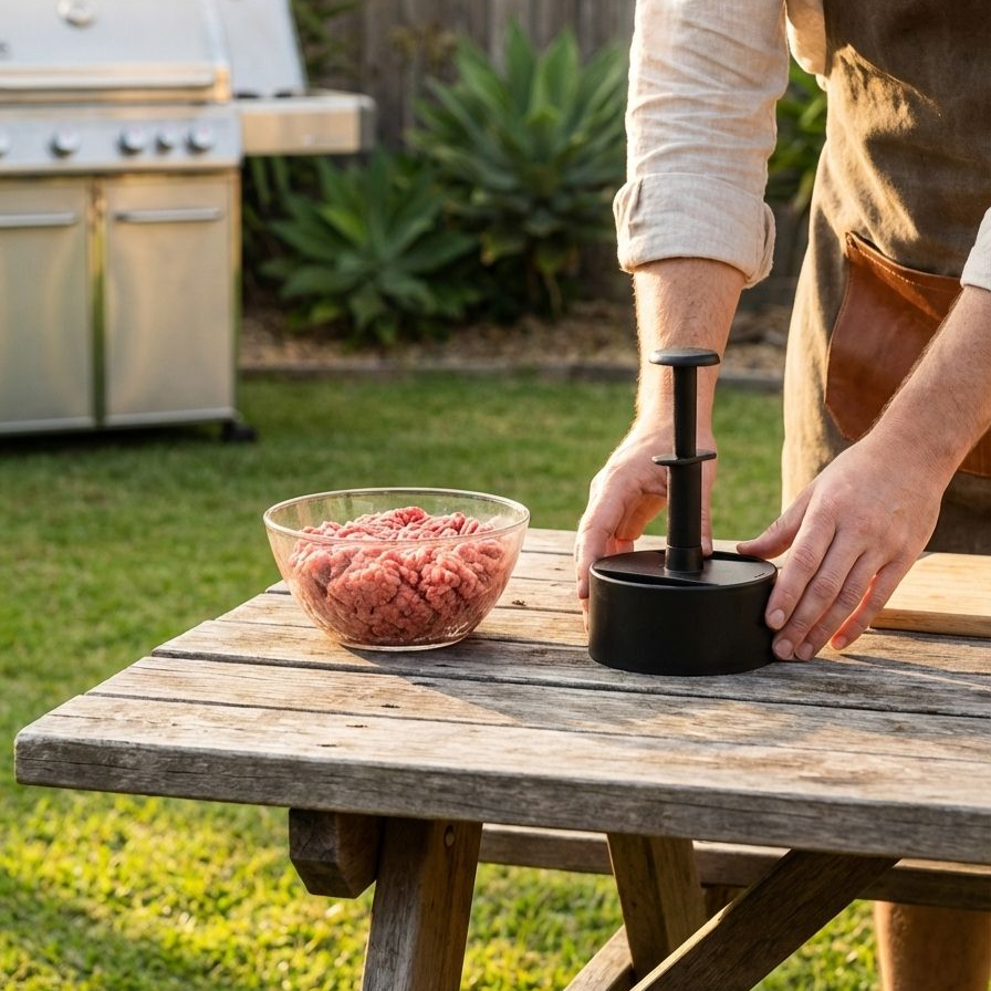 Burgerpresse für gleichmäßige Patties