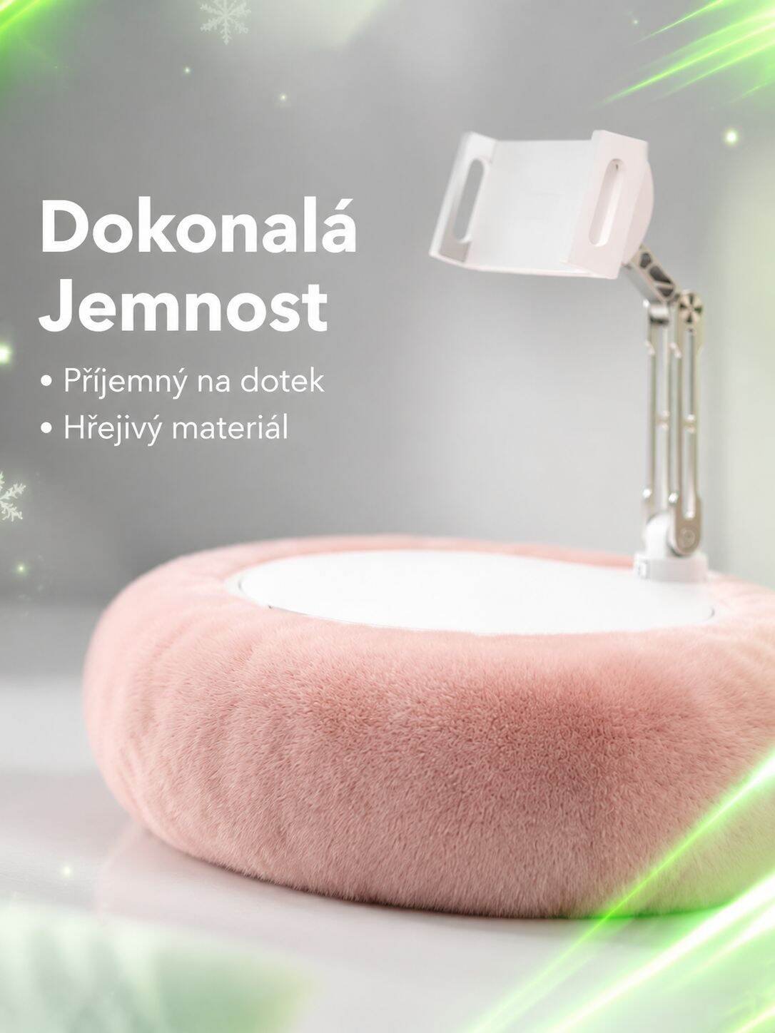 Detailní záběr na měkký materiál stojanu