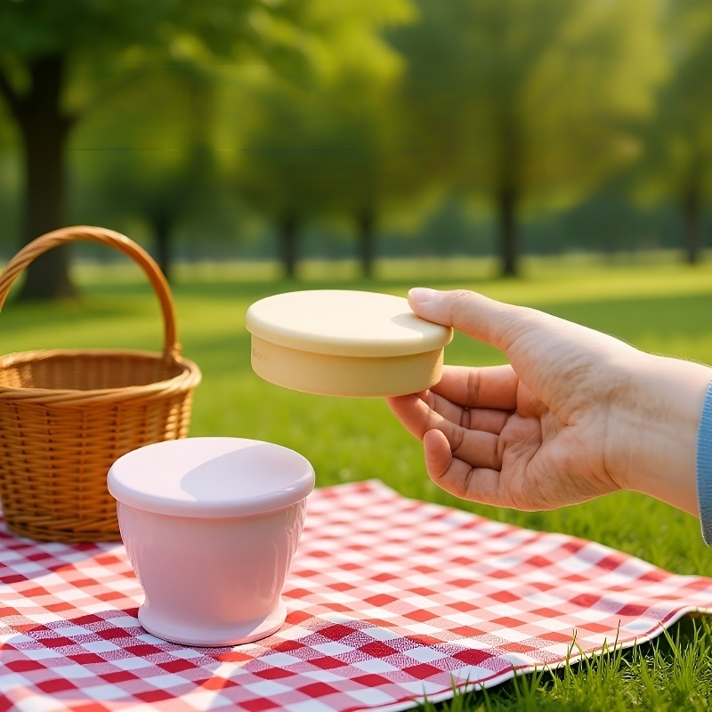 식품 등급 실리콘 접이식 물병