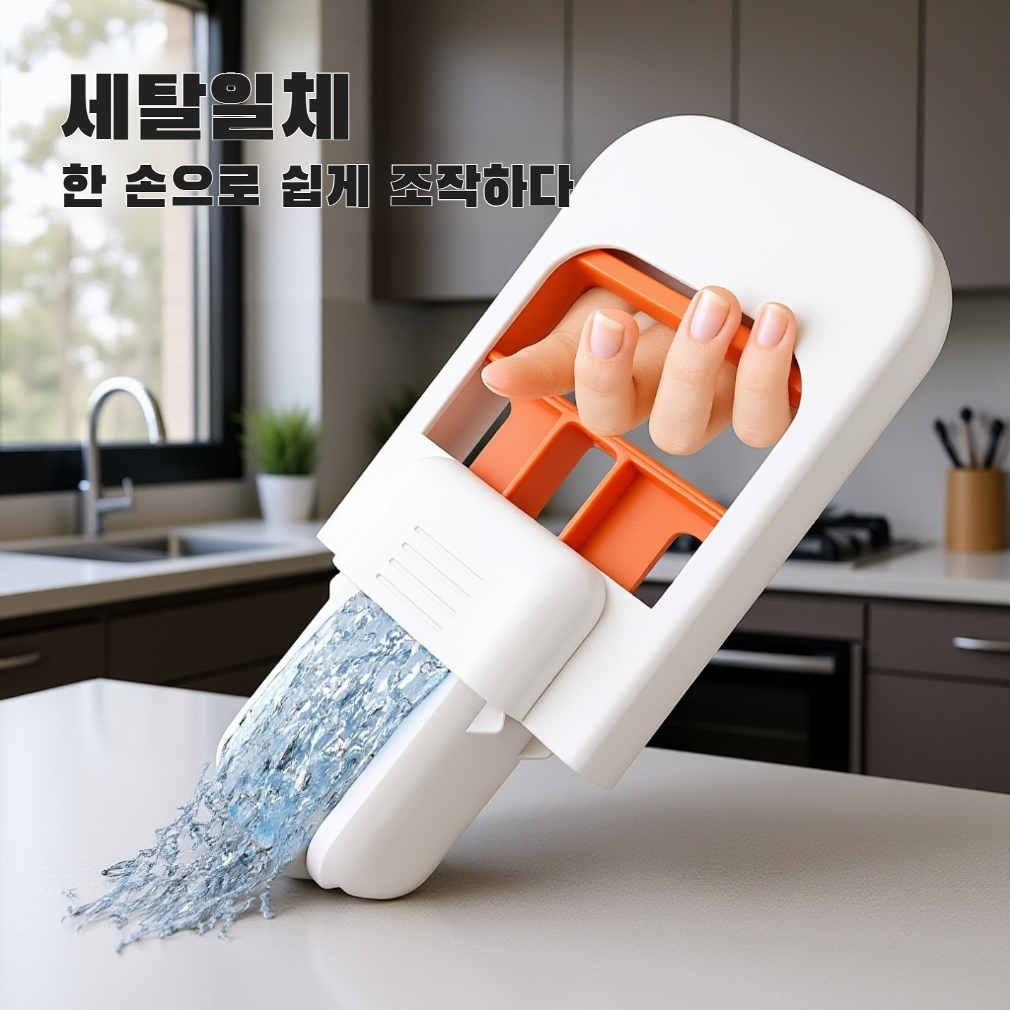  실내 겸용 소형 셀프 클린 젤 스펀지 밀대