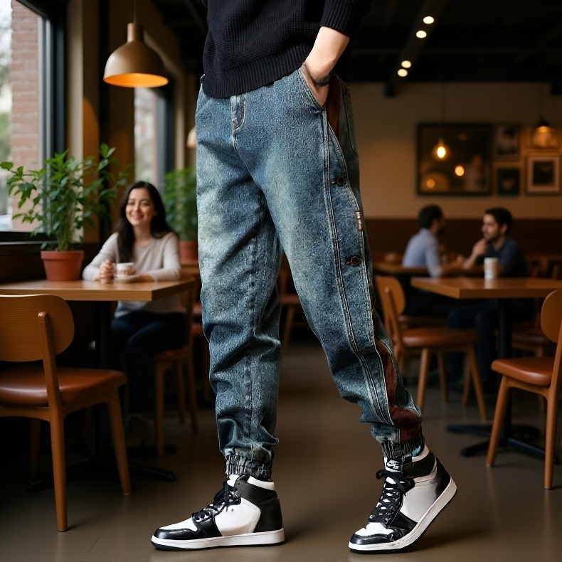 가을 남성 루즈핏 캐주얼 카고 팬츠