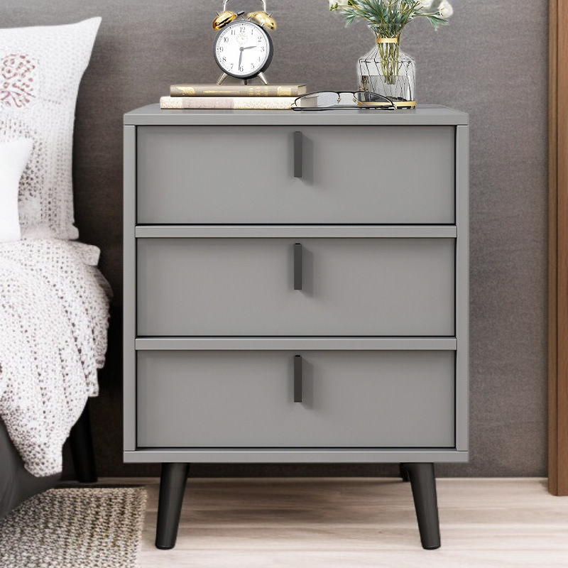 寝室リビング兼用小型ベッドサイドキャビネット 収納引き出し付き