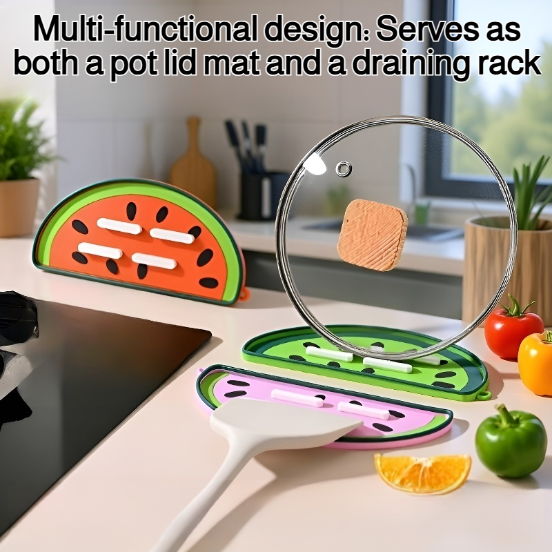 Watermelon Draining and Heat-Resistant Pot Lid Mat