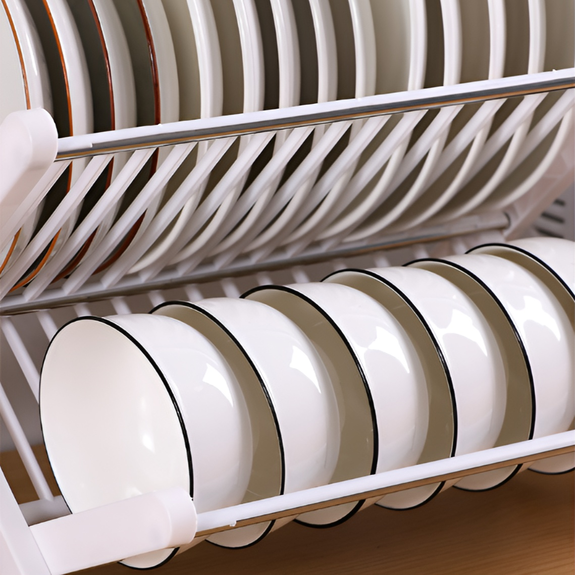 廚房免安裝瀝水收納置物架