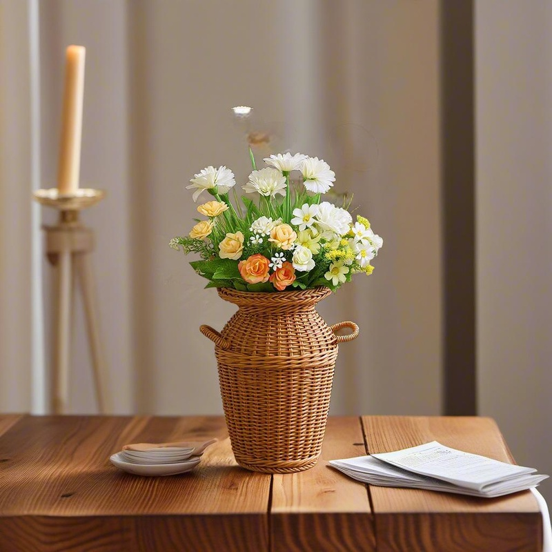 Home Imitation Vine Weaving Vase Flower Arrangement Device