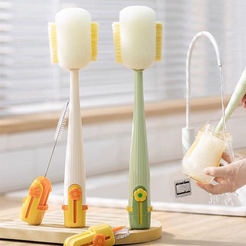 多功能杯刷水杯清洗神器五合一奶瓶吸管清潔刷