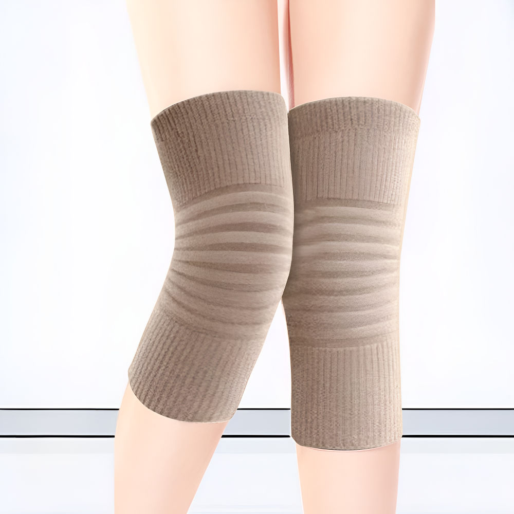미끄럼 방지 보온 캐시미어 무릎 보호대