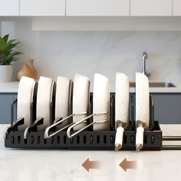 調節可能な調理器具ラック