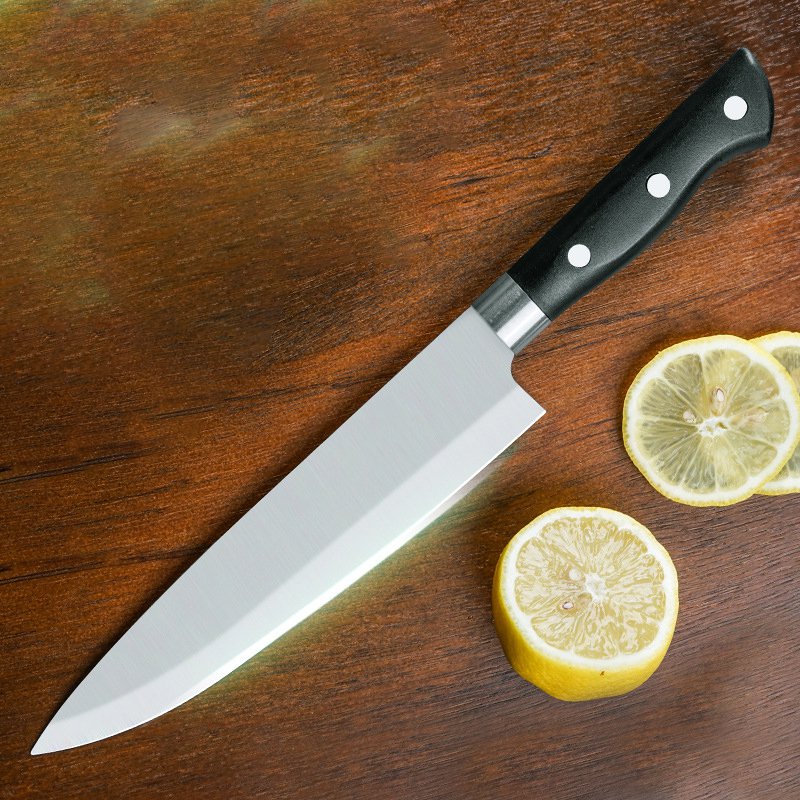 Cuchillo de cocina de corte de anillo de acero