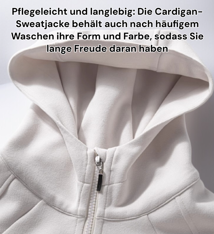 Slim-Fit Cardigan Sweatjacke für Herren in Grau