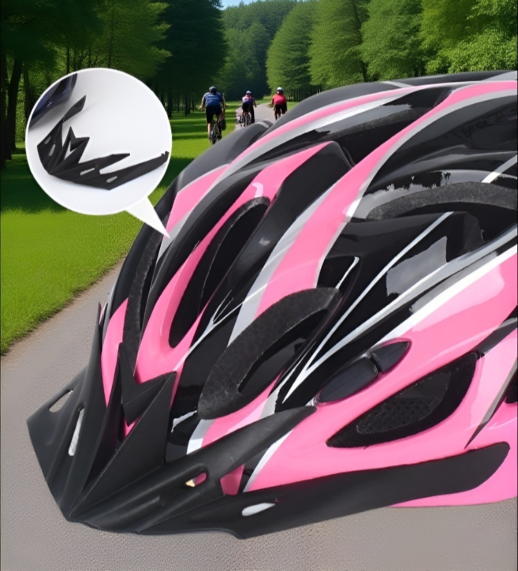 Seguridad en ciclismo con cabezal resistente