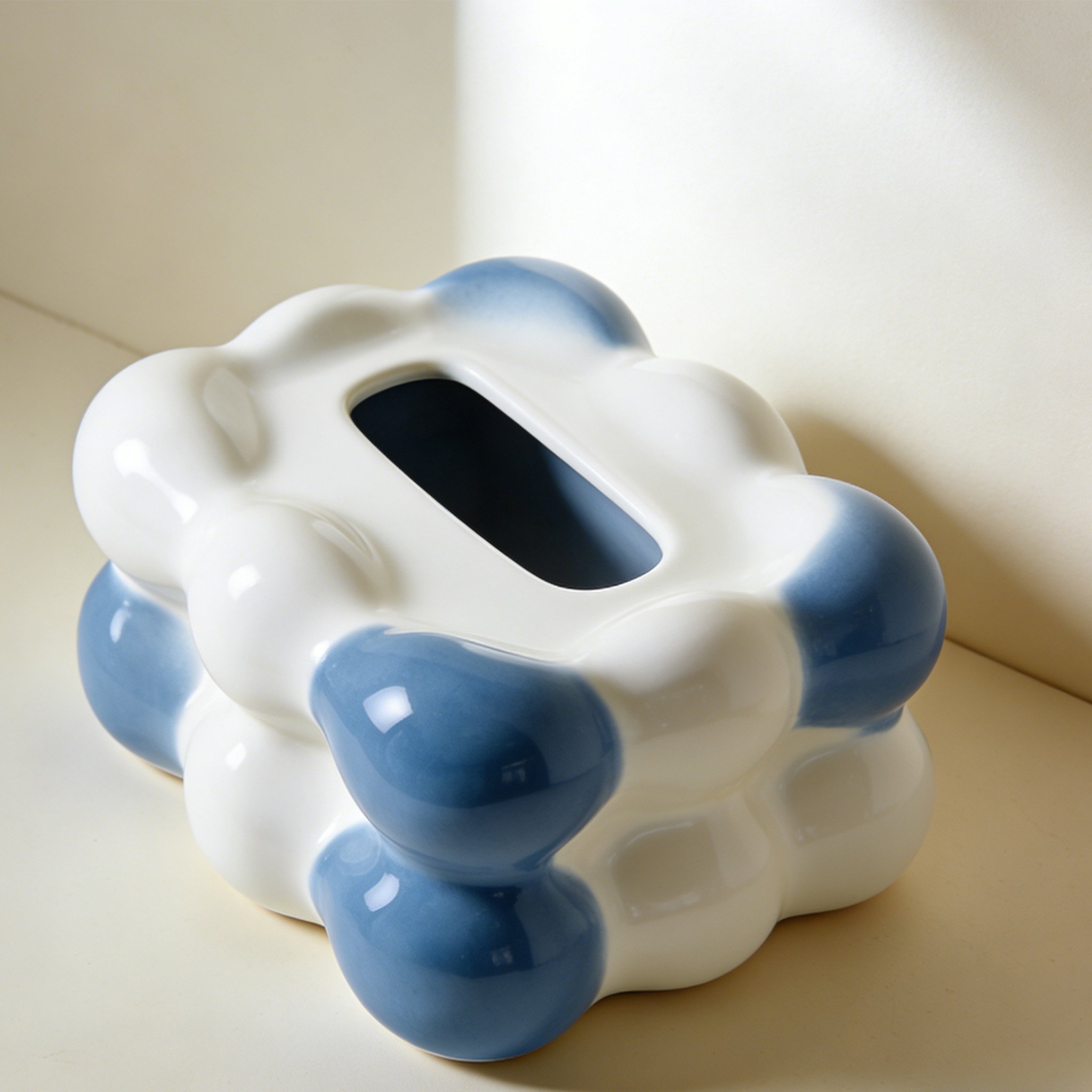 창의적인 세라믹 티슈함 3개 세트 전체 이미지