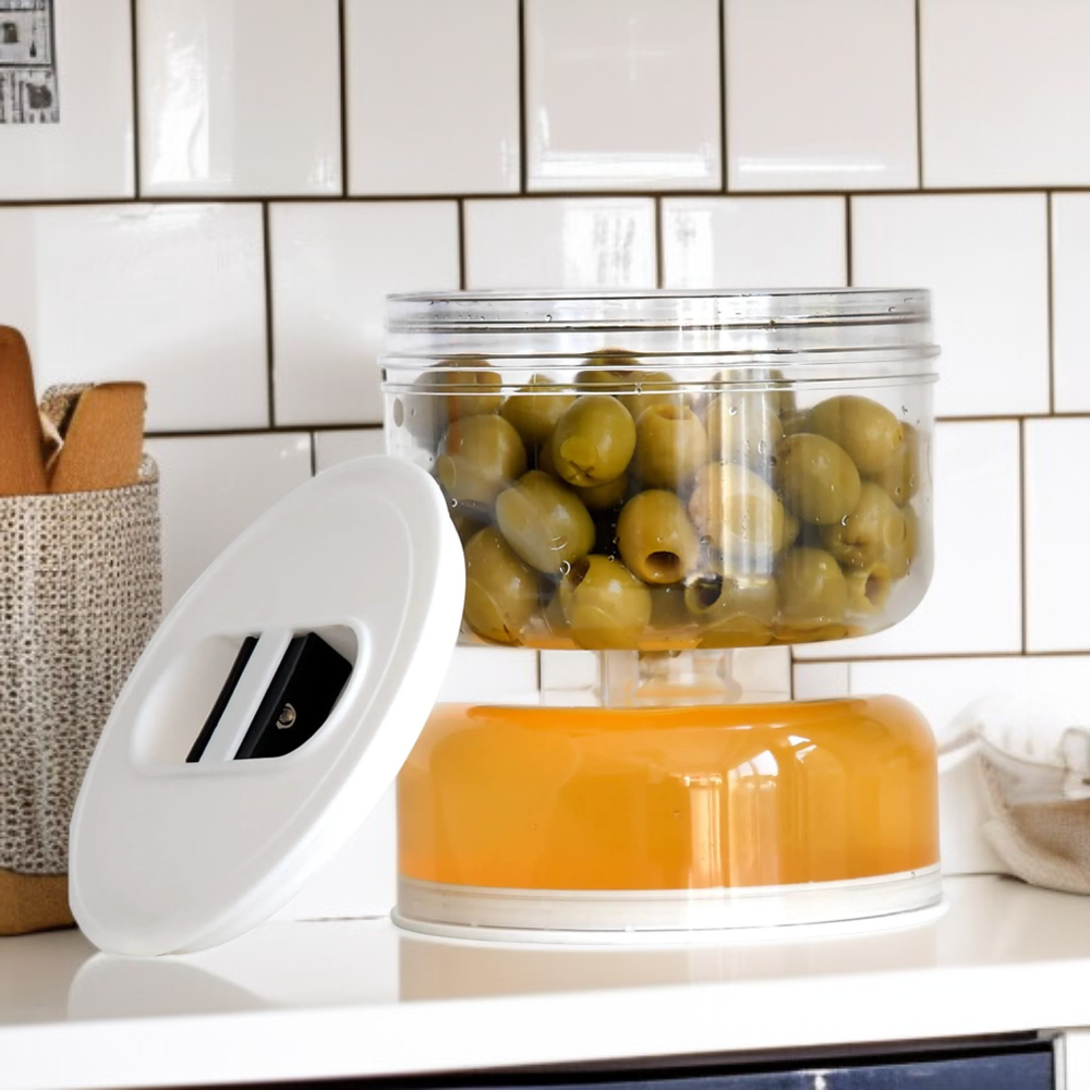 수제 피클 보관 건습 분리 항아리