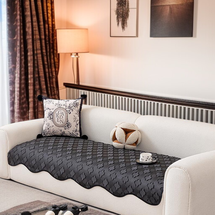 소파 쿠션 미끄럼 방지 이형 시니어 크림 화이트 쿠션 직선 소파 커버 이형 소파 쿠션