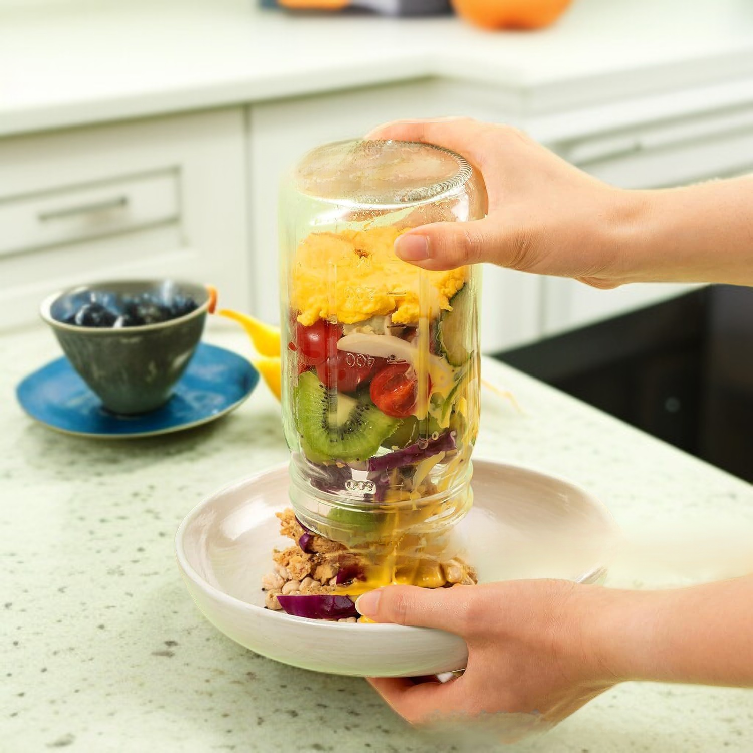 รายละเอียดปากขวดสลัดแก้วใช้งานง่าย