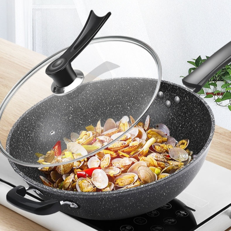 กระทะเคลือบกันติดอเนกประสงค์สำหรับครอบครัว