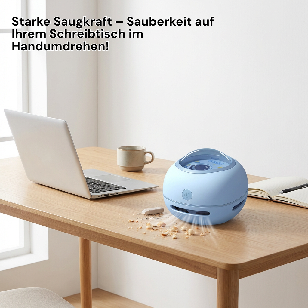 Tischstaubsauger Wiederaufladbar Handstaubsauger mit großer Saugkraft