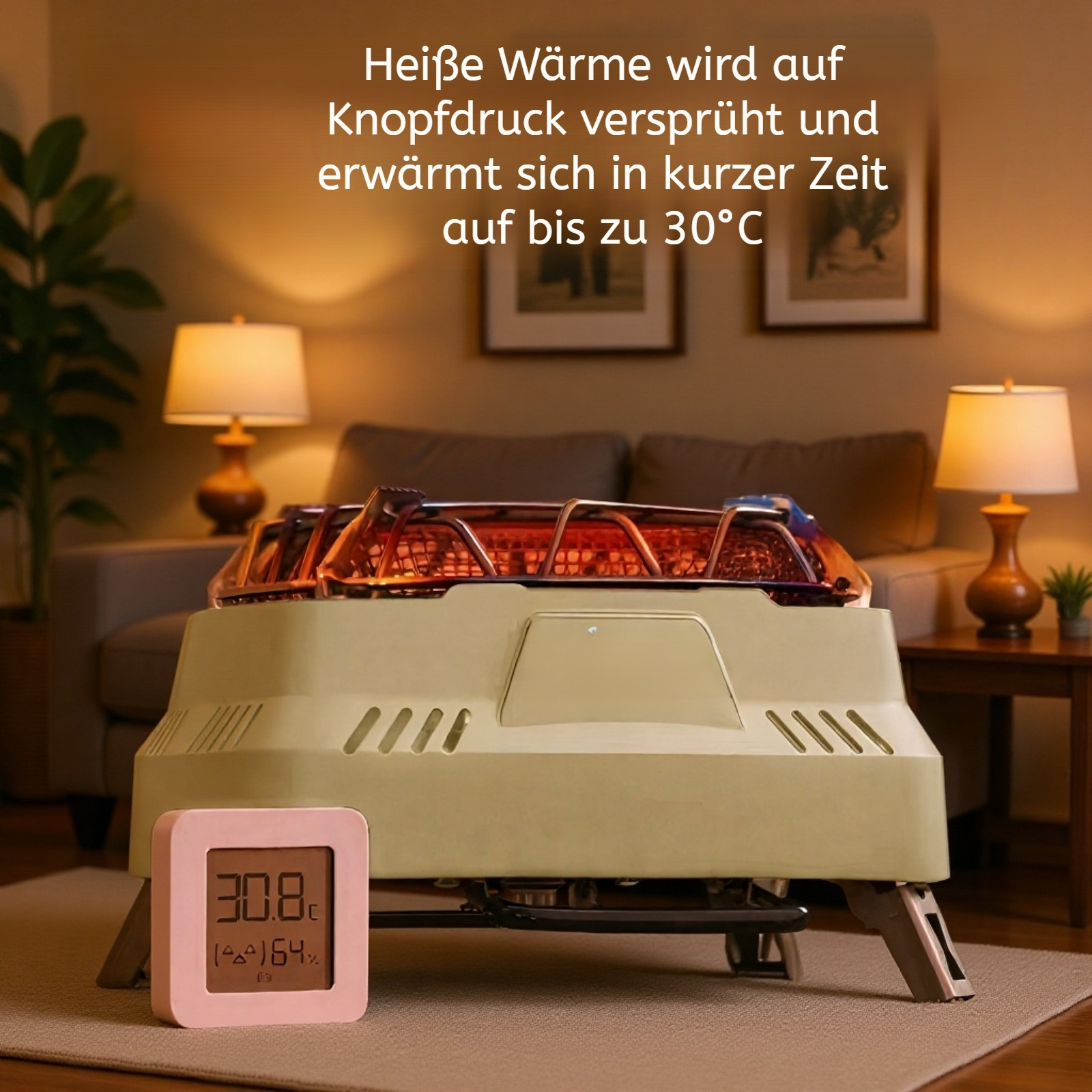 Tragbarer Outdoor-Gaskartuschen-Heizofen