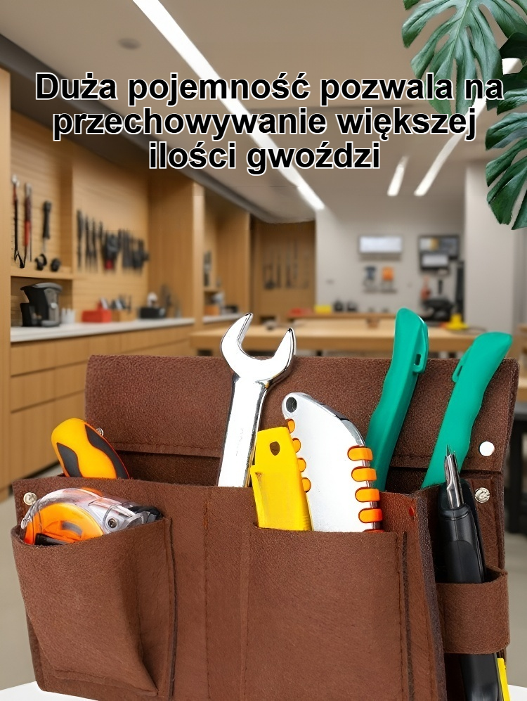 Wytrzymały worek na gwoździe dla cieśli