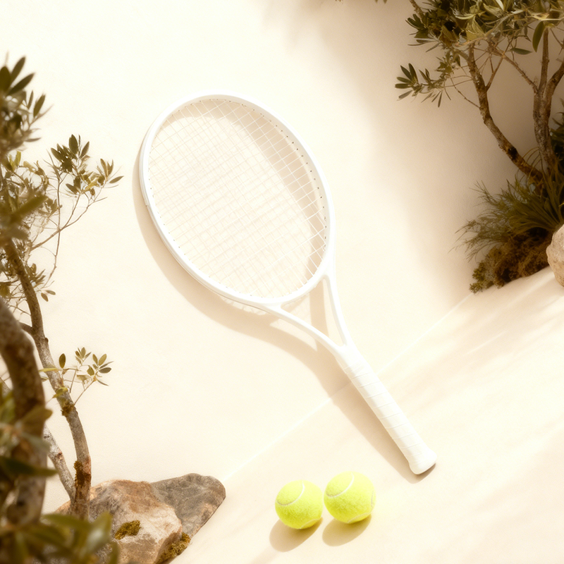테니스 라켓 1개와 테니스공 2개 세트
