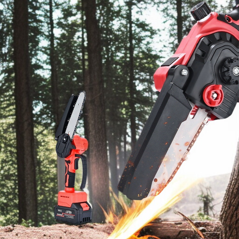 Sierra eléctrica fácil de transportar y almacenar