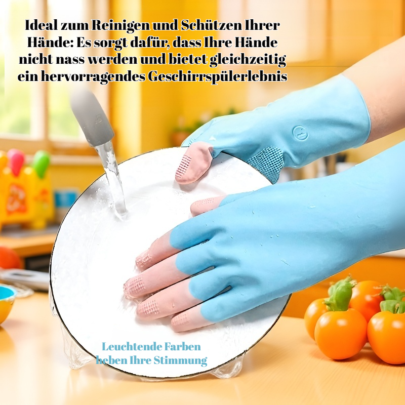 Strapazierfähige Haushalts-Handschuhe zum Waschen und Spülen