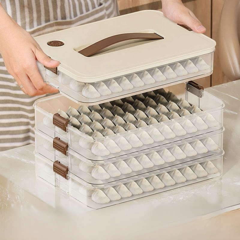 Frozen food sealed plastic boxes