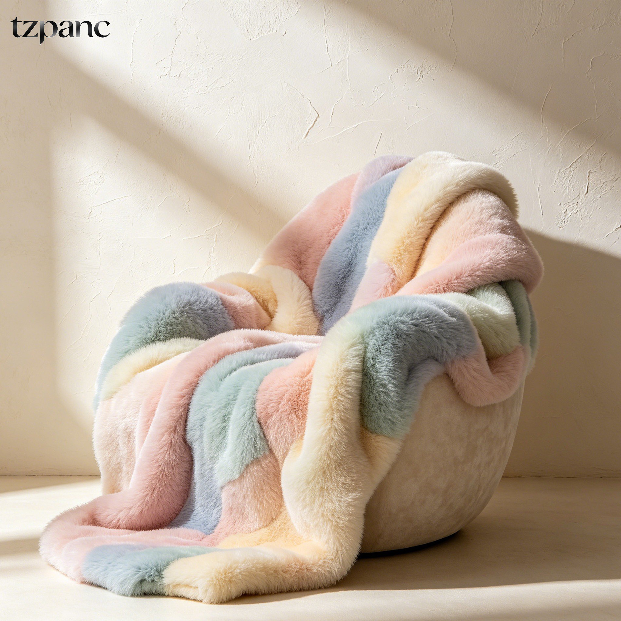 Plush gradient blanket