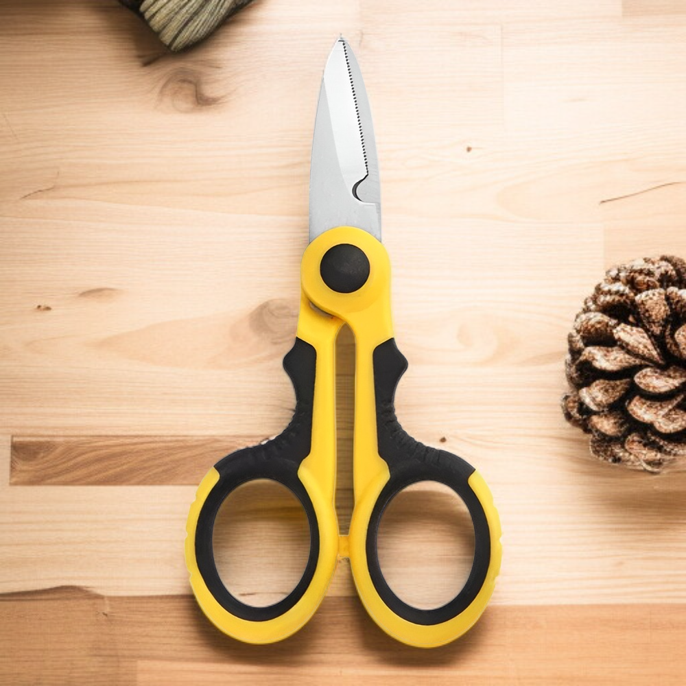 多機能電工用絶縁溝カットハサミ