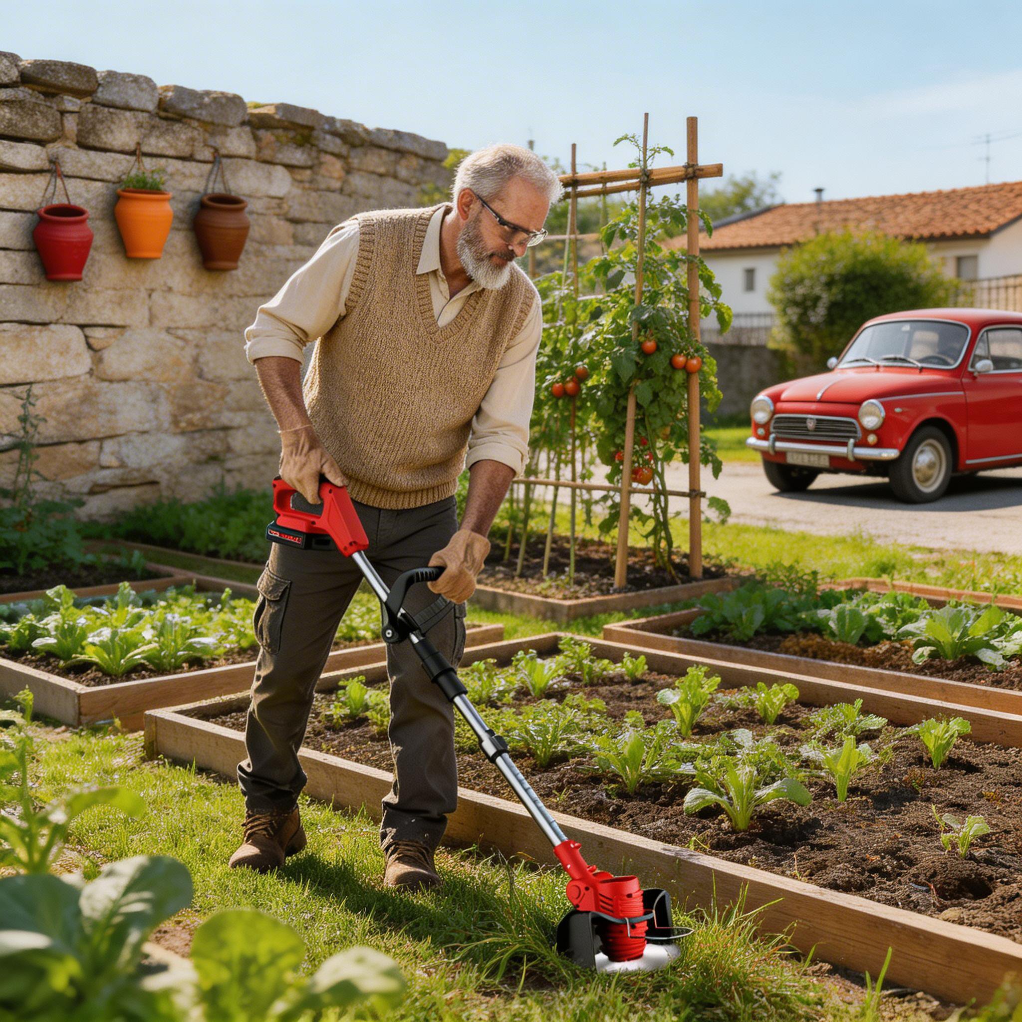 Desbrozadora agrícola de batería de litio, alta potencia y portátil, larga autonomía