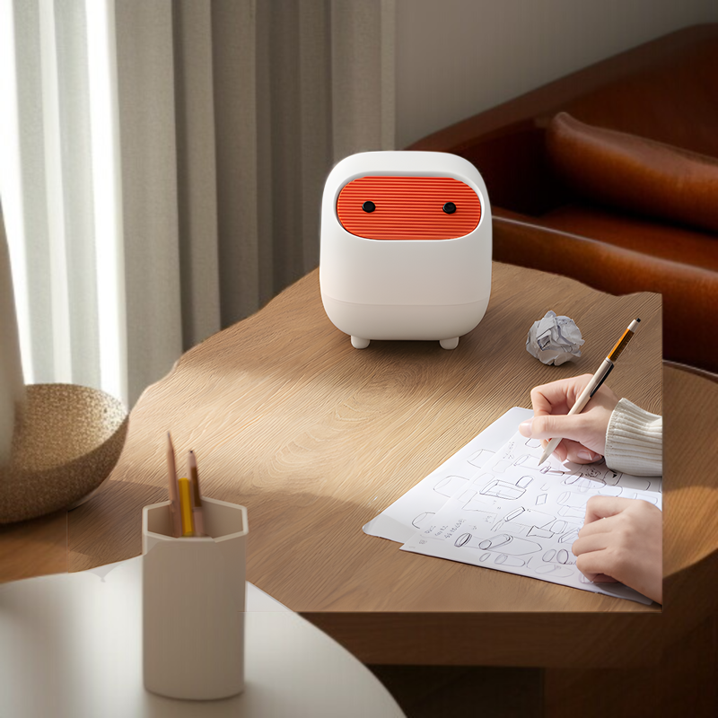 デスクトップゴミ箱 オフィス用 蓋付き プッシュ式 ミニ収納ボックス