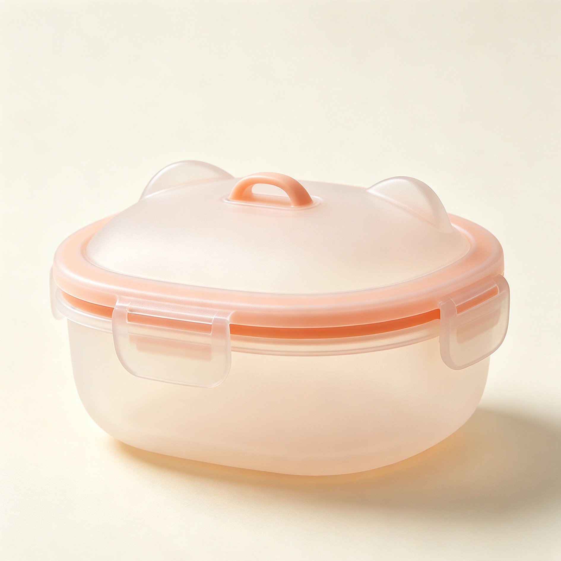 猫耳型ソフトライト食品保存容器