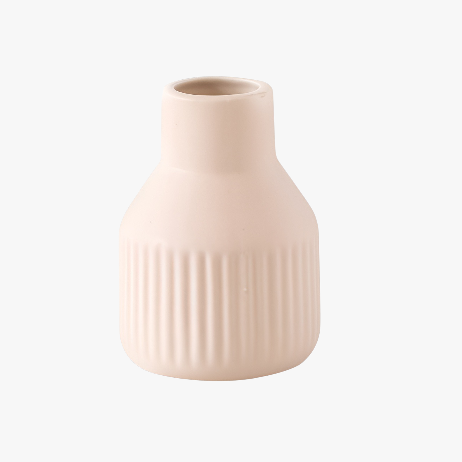 Minimalist Matte Ceramic Vase Decoration (Black White Orange Wine Red)