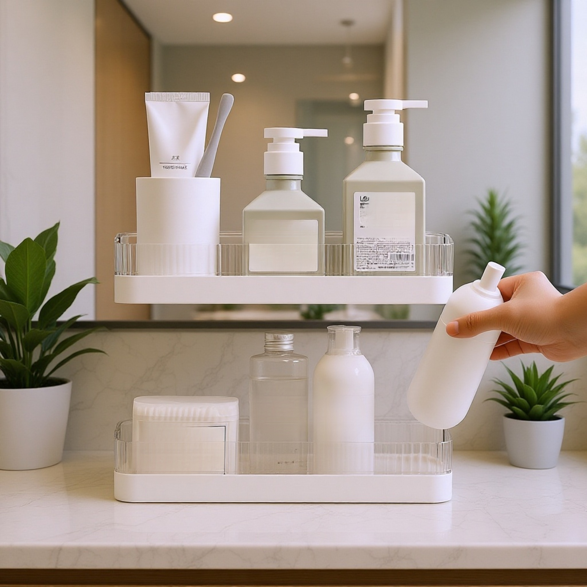 Support de rangement salle de bain pratique et moderne