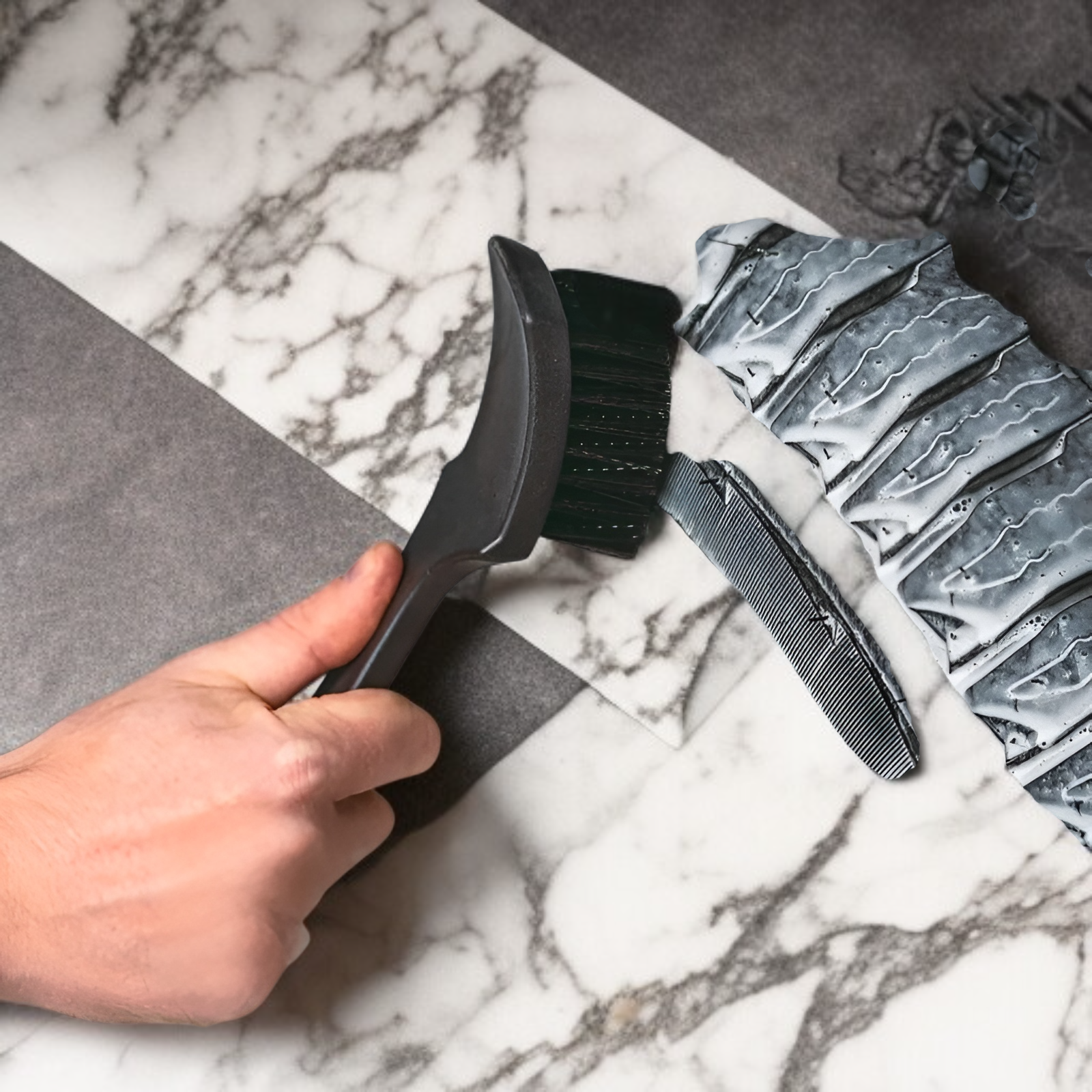 ブラシの細部と耐久性のある素材