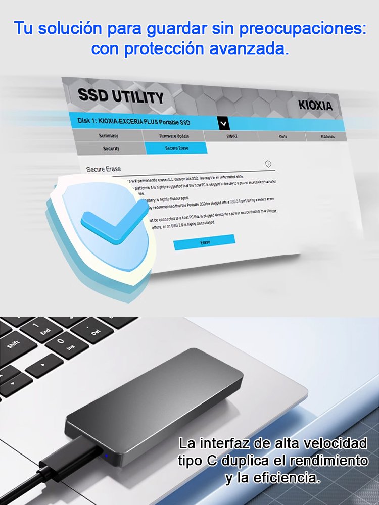 USB4.0 Gen3 – Disco duro sólido portátil de alta velocidad: transmisión estable sin pérdidas