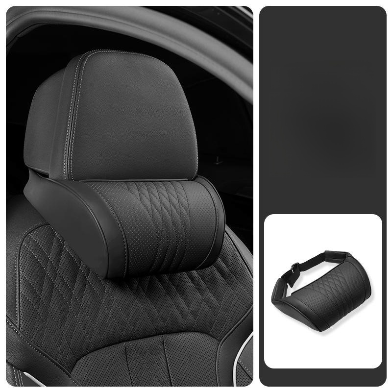 Car headrest and lumbar support set