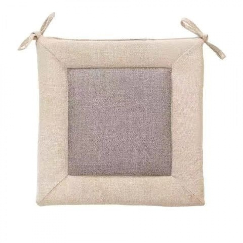 Detachable Washable Simple Linen Chair Cushion, Thickened and Breathable Seat Pad