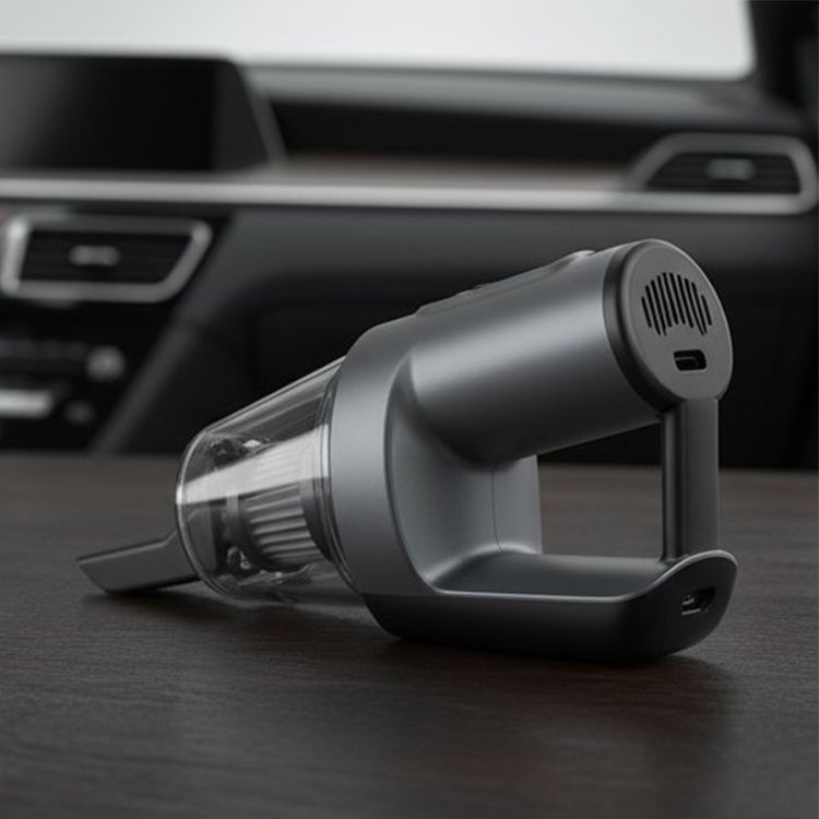 차량 내부를 청소하는 진공 청소기