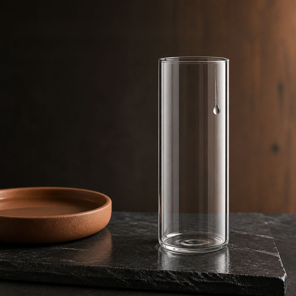 Zylinder Glasvase Transparent Große Blumenvase Hydrokultur Deko