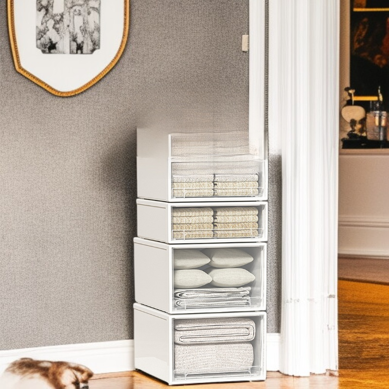 Caja organizadora de ropa multifuncional para armario