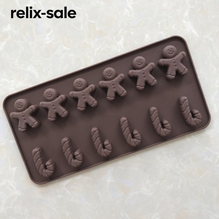 แม่พิมพ์ช็อกโกแลตรูปตุ๊กตาหิมะคริสต์มาส (แพ็ค 5 ชิ้น)