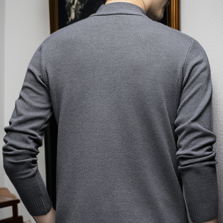 남자 반폴라 긴팔 니트 기모 이너 니트 남자 니트 긴팔 기모 반폴라 니트