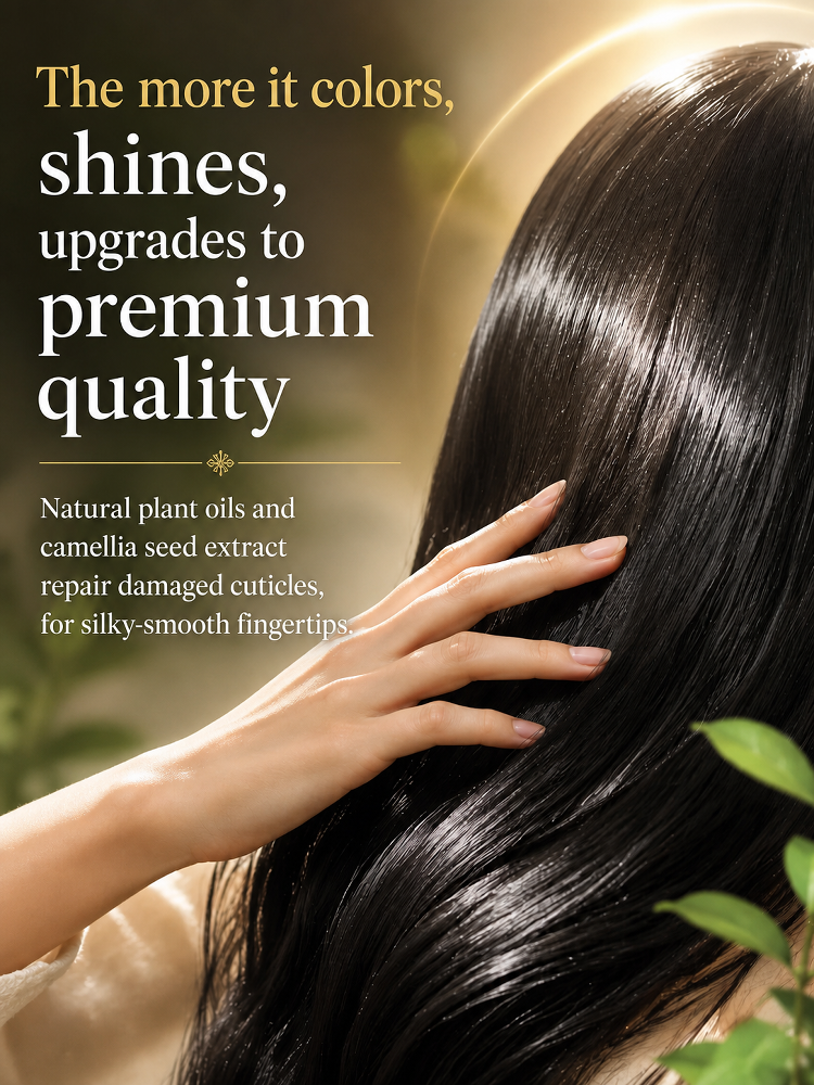 【Healthy and Harmless】Plant Extract Single-Agent Hair Dye for Gray Coverage
