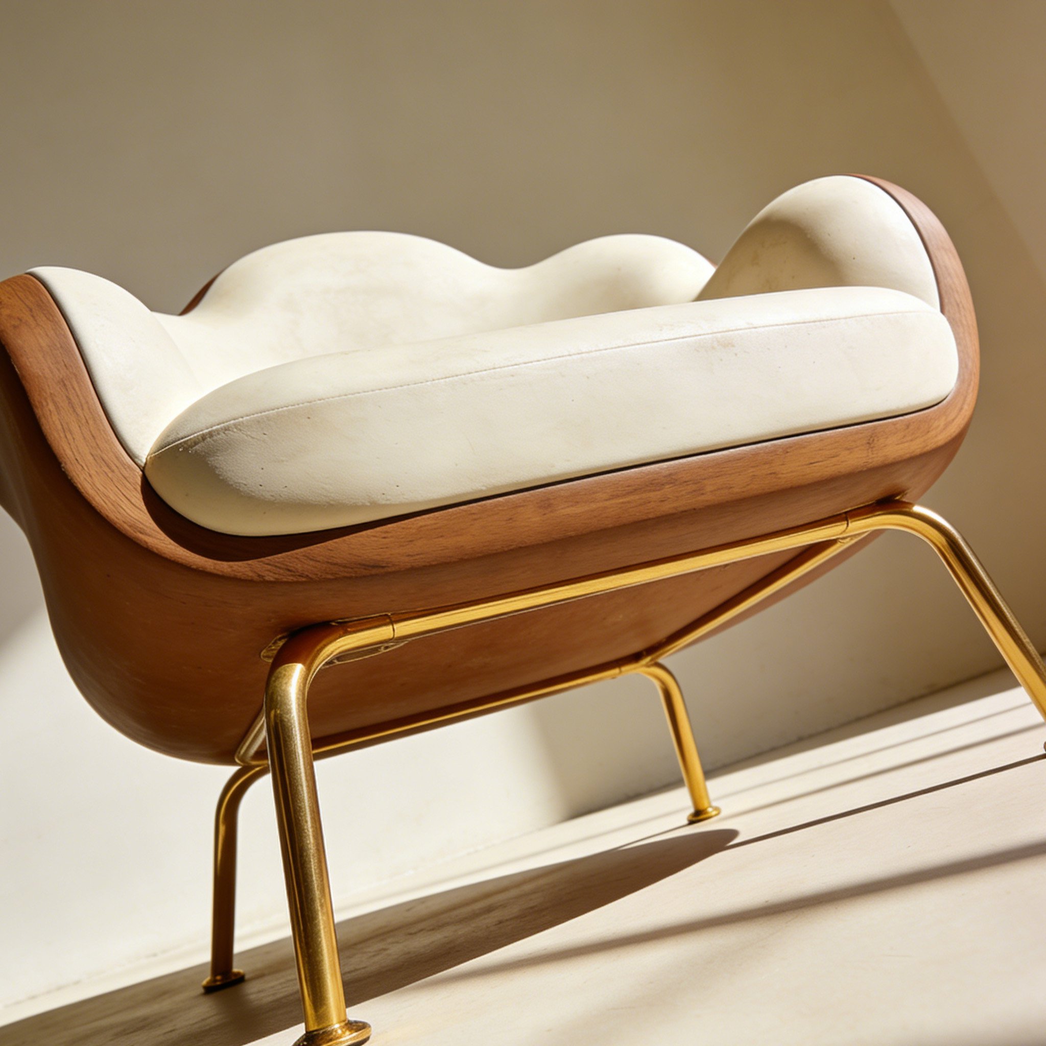 เก้าอี้นั่งเดี่ยวหุ้มหนังดีไซน์ทันสมัย