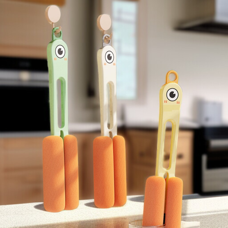 가정용 컵솔 다용도 듀얼 롱 손잡이 쿼드 원 청소솔 컵솔