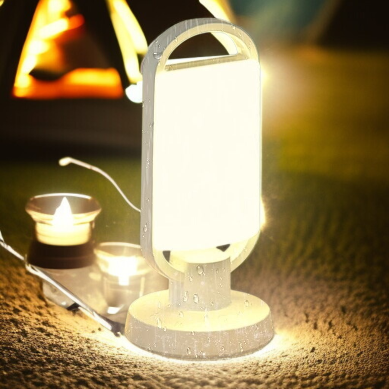 屋外の庭の防水太陽街灯の携帯用照明キャンプ テント ライト庭の夜市場の照明周囲ライト