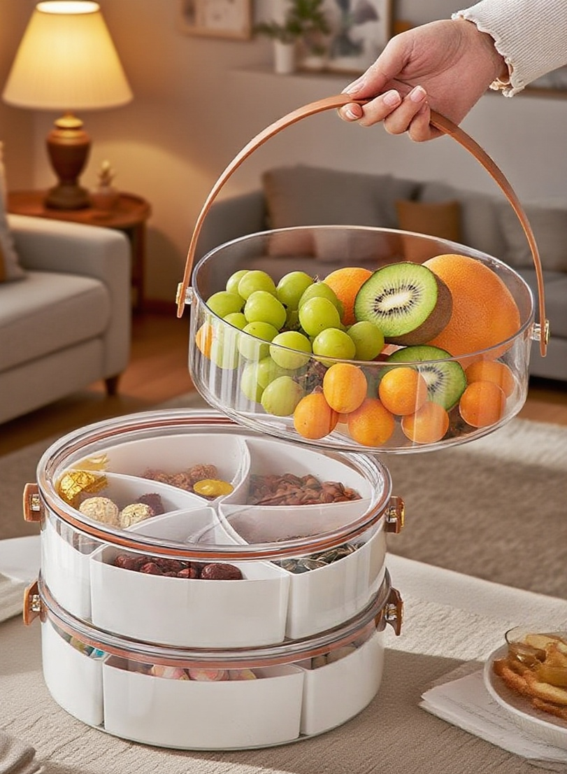 야외 피크닉에 적합한 휴대용 과일 쟁반